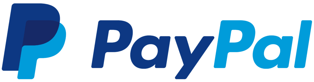 Paypal-logo payment methods accepted